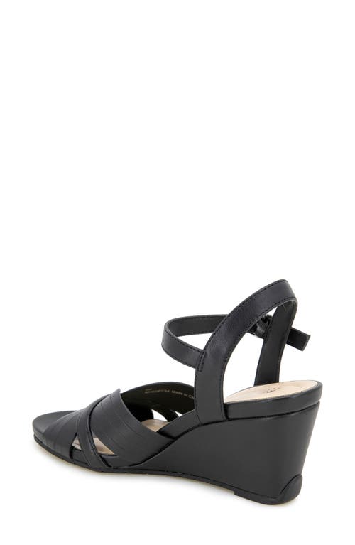 Reaction Kenneth Cole Gomi Wedge Sandal In Black
