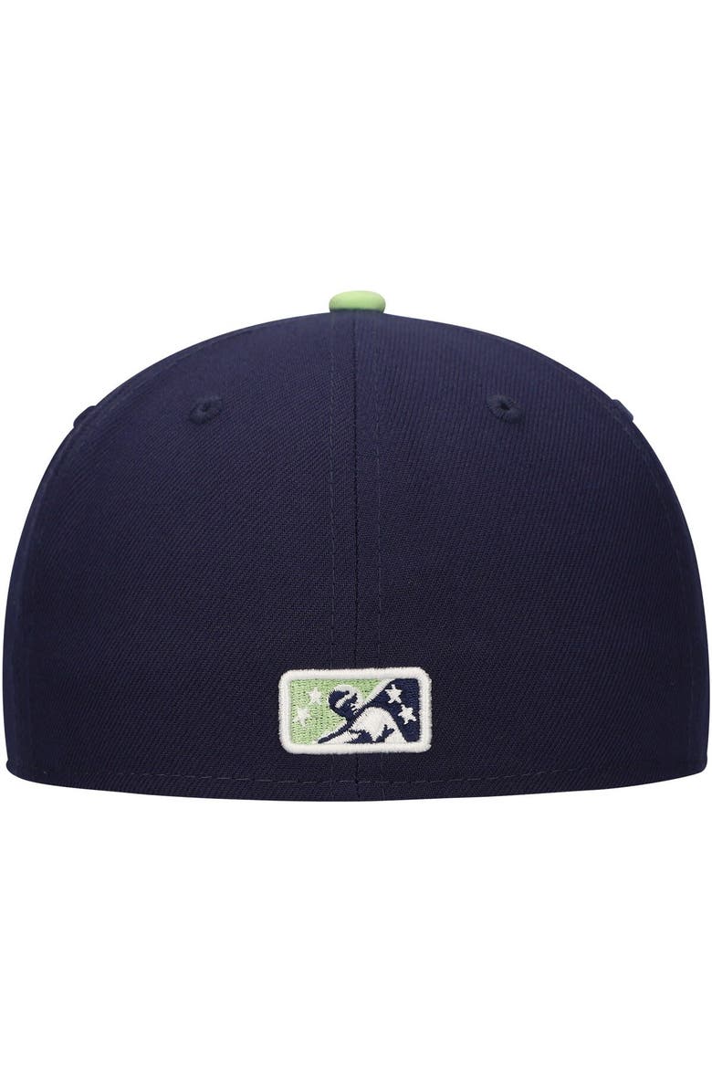 New Era Men's New Era Navy Rocas Azules de Wilmington Copa de la Diversión 59FIFTY Fitted Hat, Alternate, color, Navy