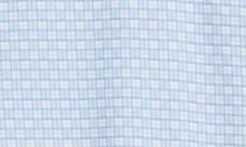 Bugatchi Miles Ooohcotton® Grid Check Short Sleeve Button-up Shirt In Air Blue