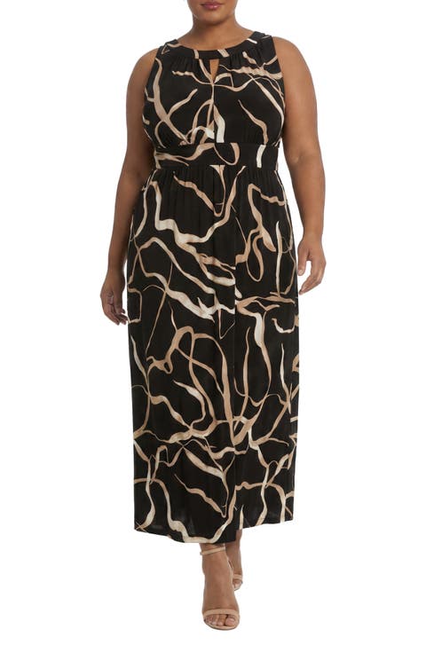 Morris Keyhole Sleeveless Maxi Dress