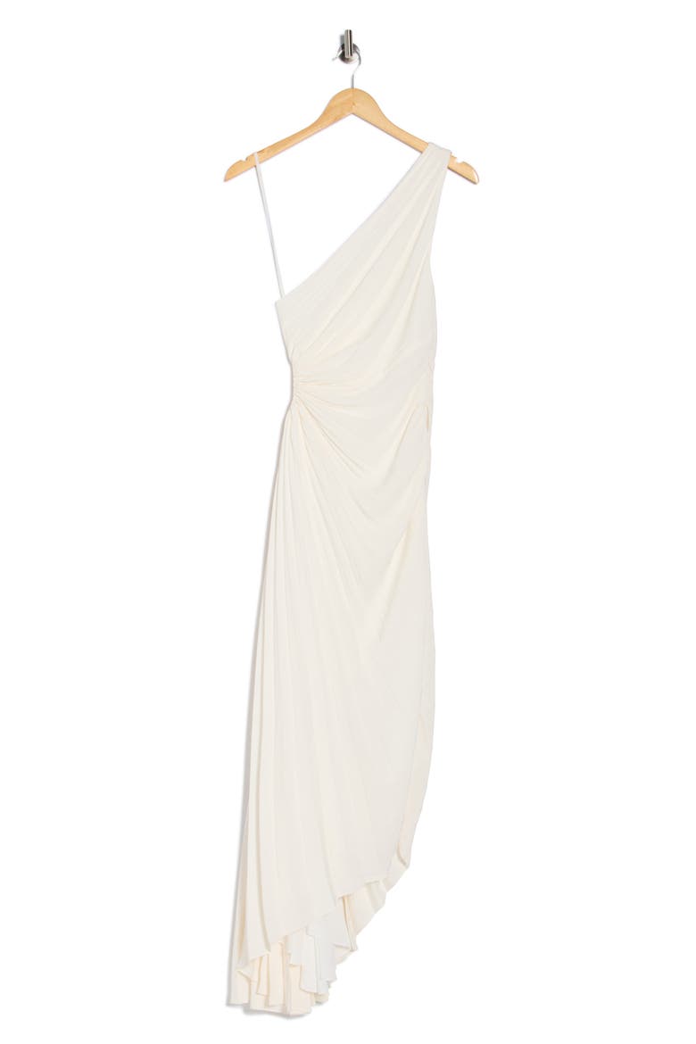 Delfina Cutout One-Shoulder Maxi Dress, Alternate, color, WHISPER WHITE