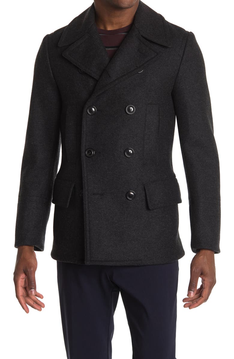 Dolce&Gabbana Double Breasted Coat, Main, color,