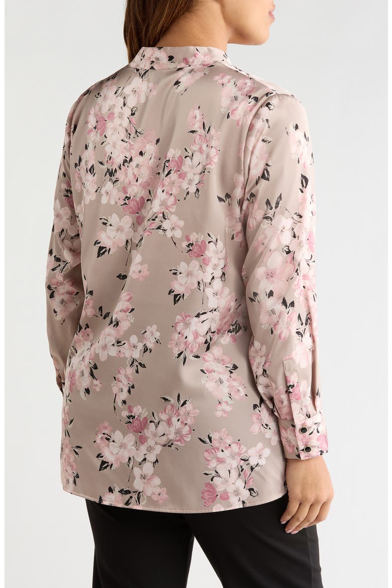 Floral Print Popover Top, Alternate, color, PORCINI MULTI