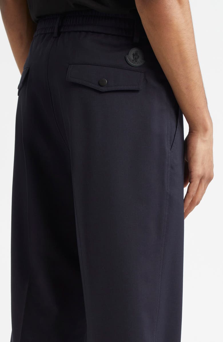 Moncler Wool Blend Gabardine Pants, Alternate, color, 