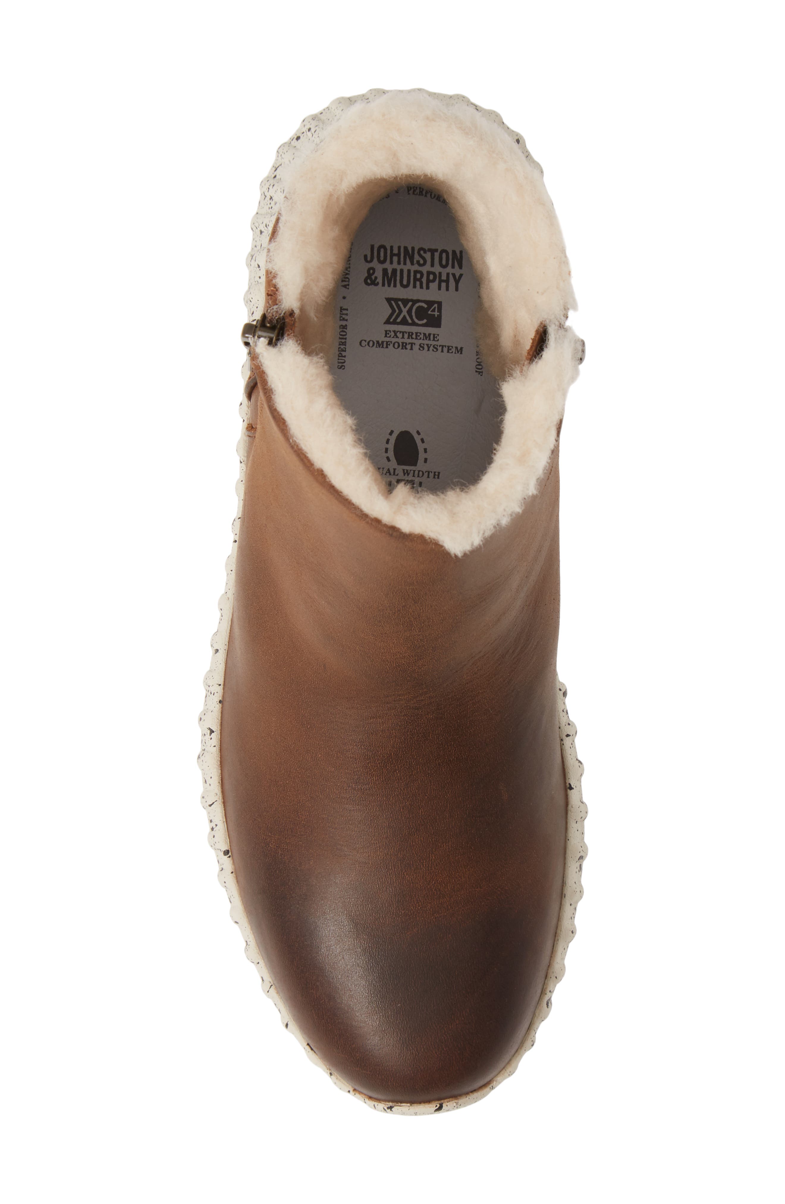 Johnston & Murphy Kimberly Waterproof Genuine Shearling Lined Sneaker Bootie, Alternate, color, 