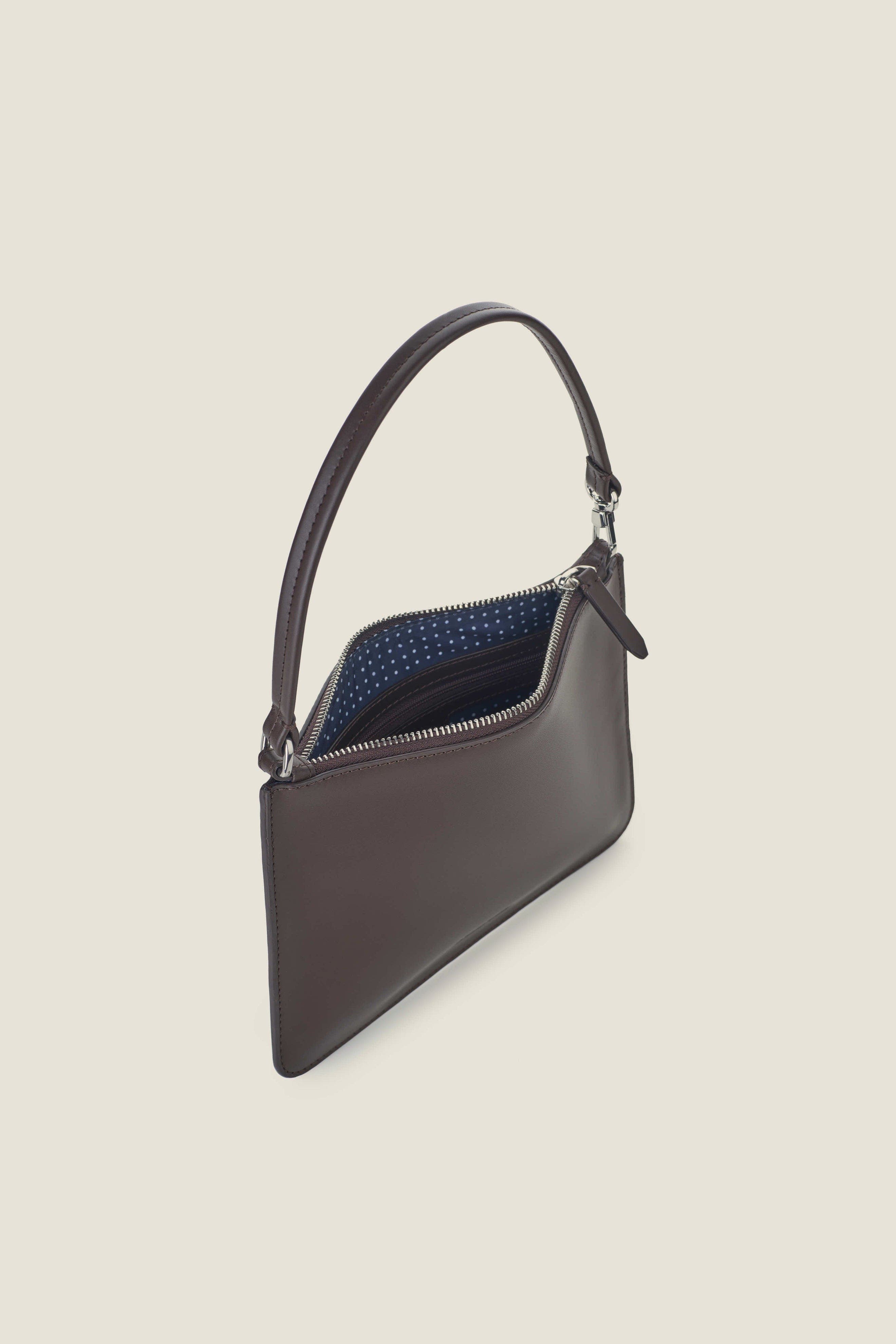 Via Structured Leather Travel Folio, Alternate, color, Chocolate