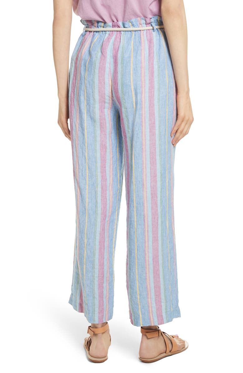 FRAME Easy Stripe Linen Pants, Alternate, color, 