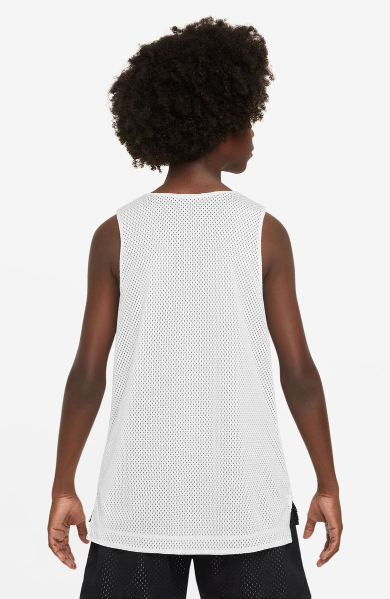 Nike Kids' Dri-FIT Reversible Mesh Tank, Alternate, color, White/ Black/ Black