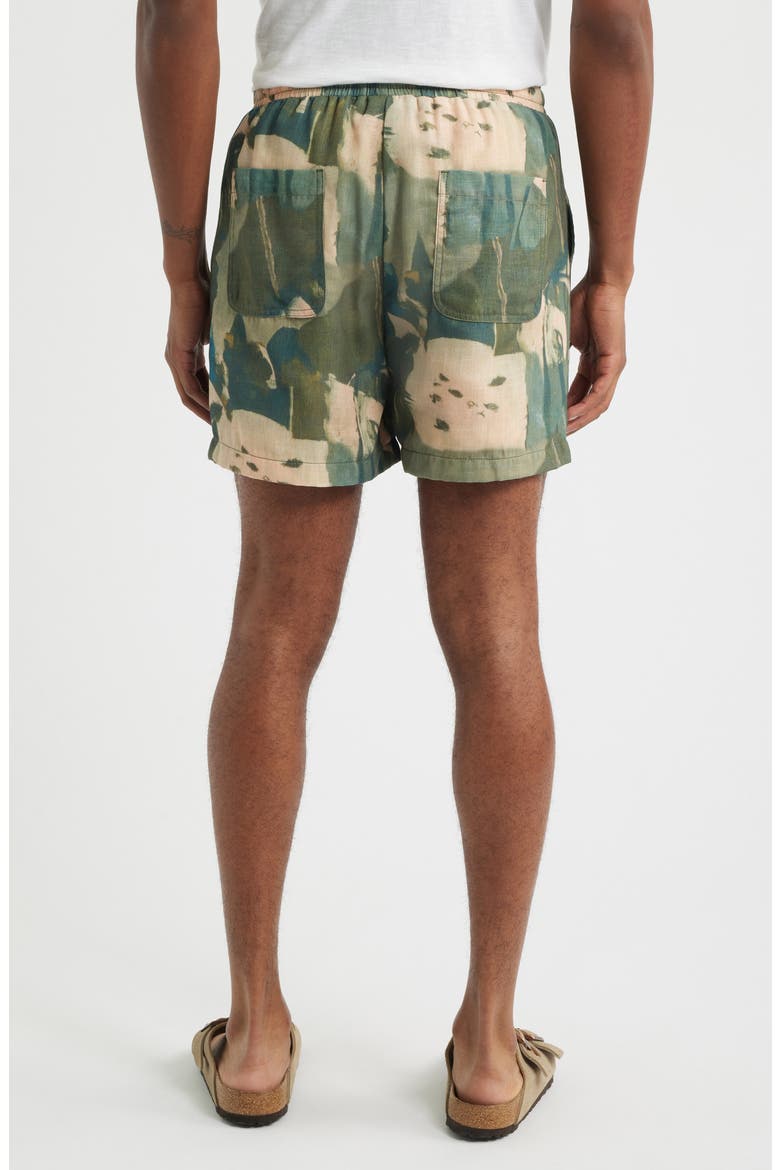 Art Shorts, Alternate, color, BROWN/GREEN
