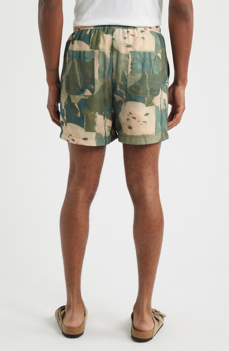 RIZORT Art Shorts, Alternate, color, Brown/Green