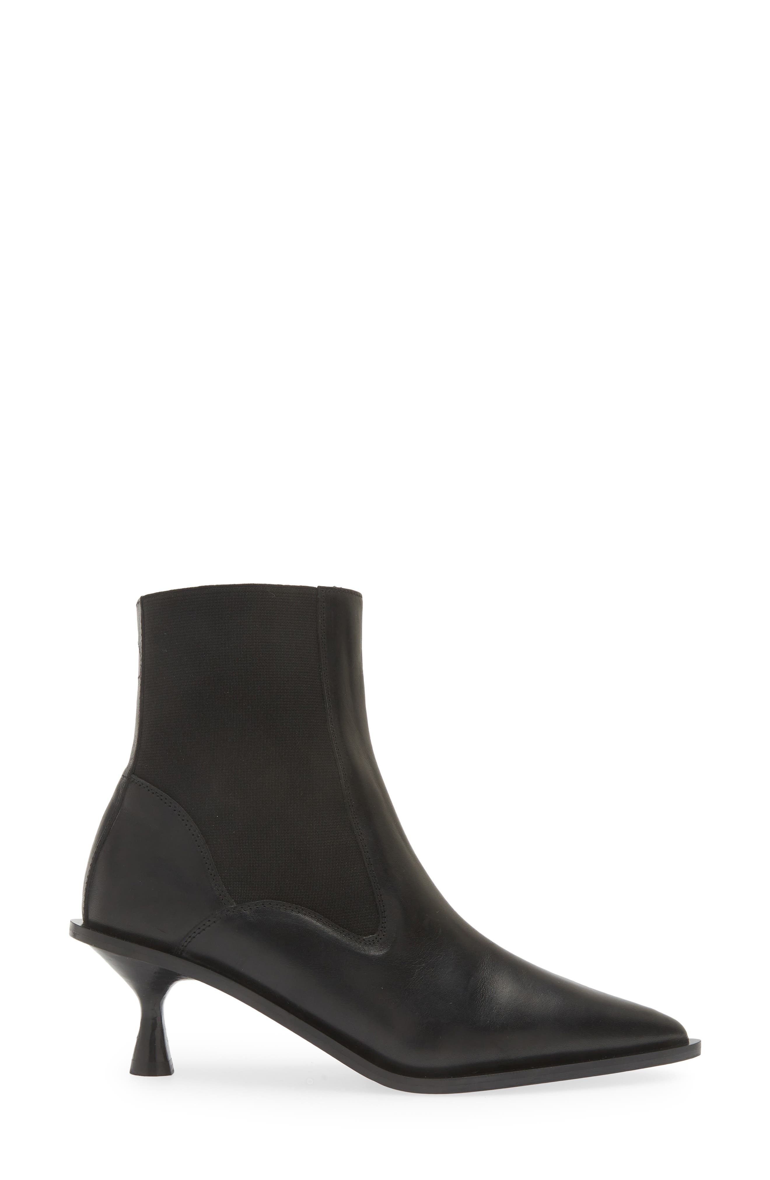 ATP ATELIER Trino Pointed Toe Kitten Heel Chelsea Boot, Alternate, color, Black