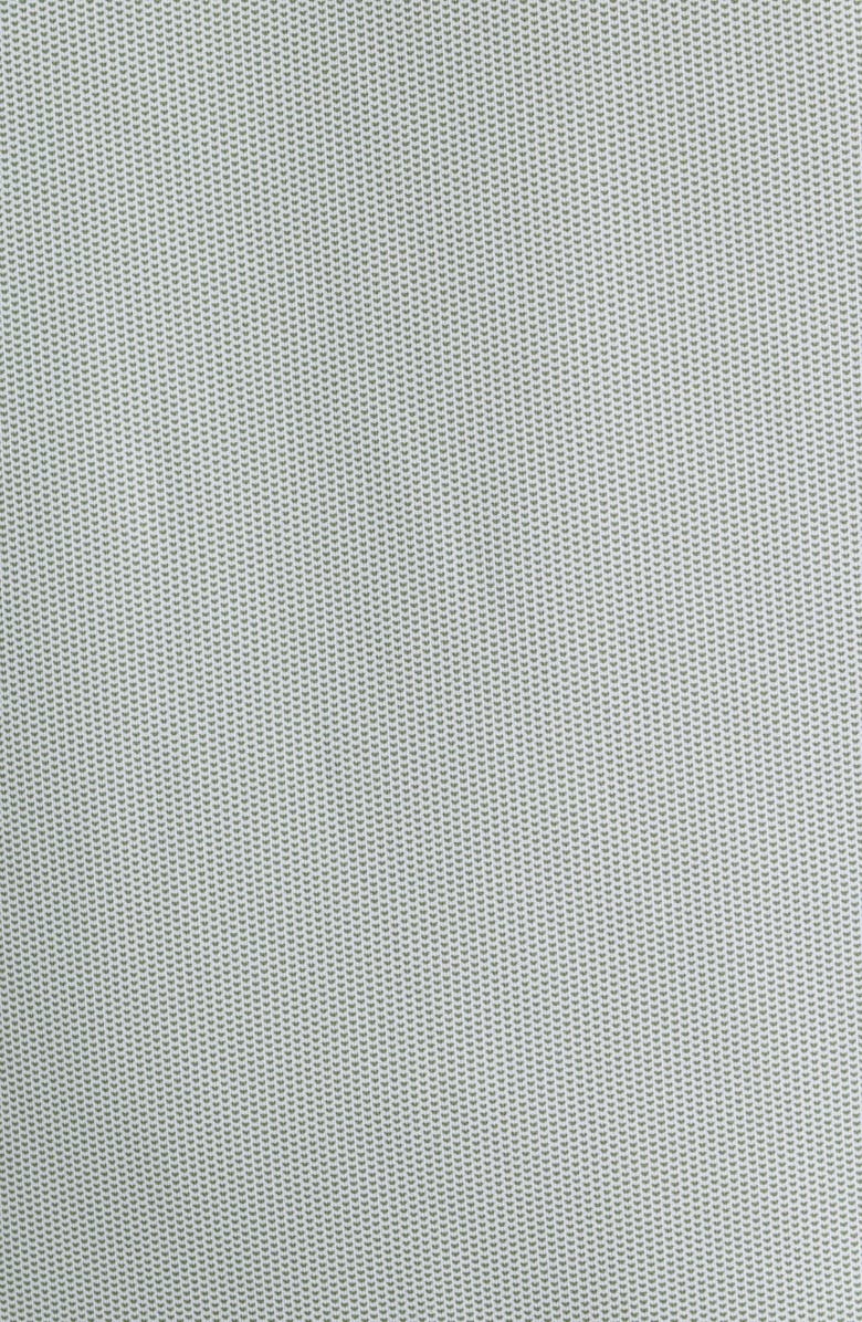 Stone Rose Bird's Eye Print Techno Stretch Performance Golf Polo, Alternate, color, Light Teal