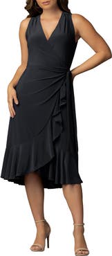 Kiyonna Laguna Sleeveless Wrap Dress