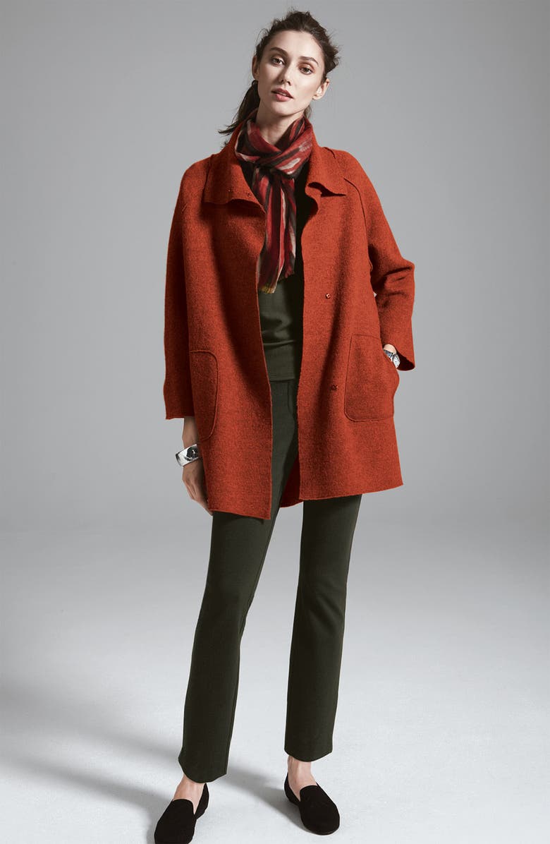 Eileen Fisher Print Silk & Cotton Scarf, Alternate, color,