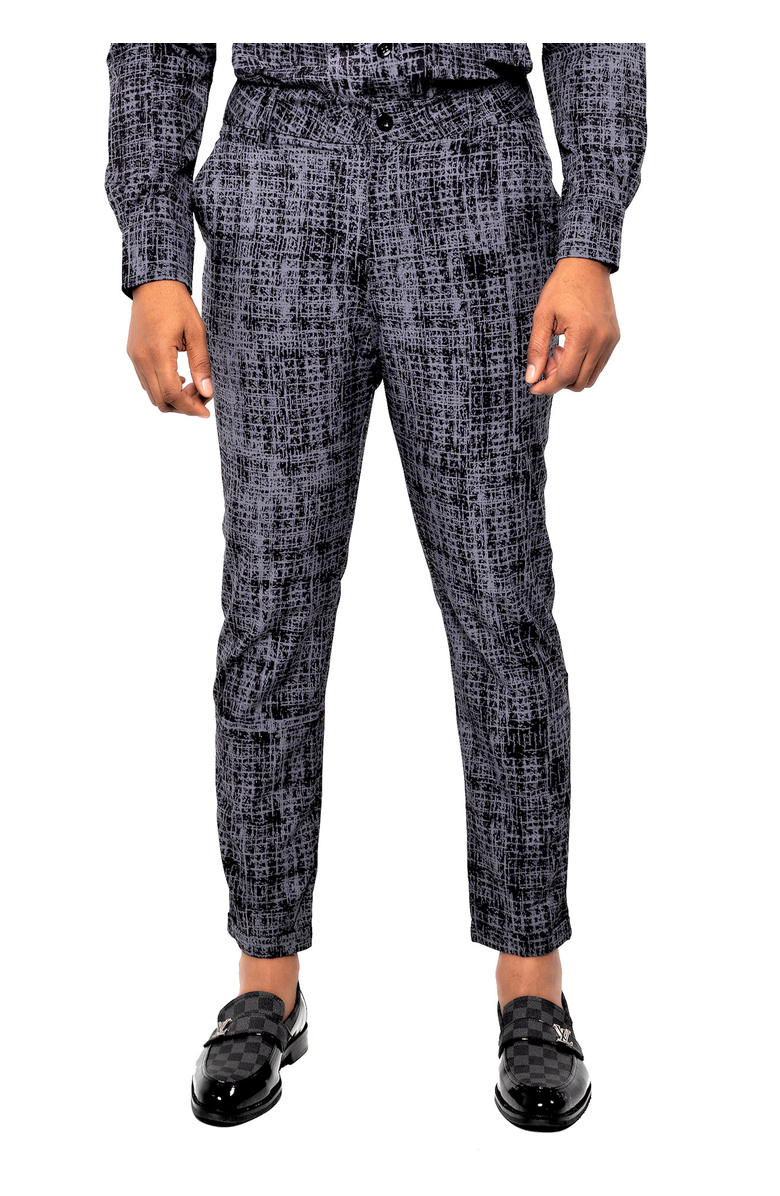 Dai Moda Men's ETC print dress Pants, Main, color, Black