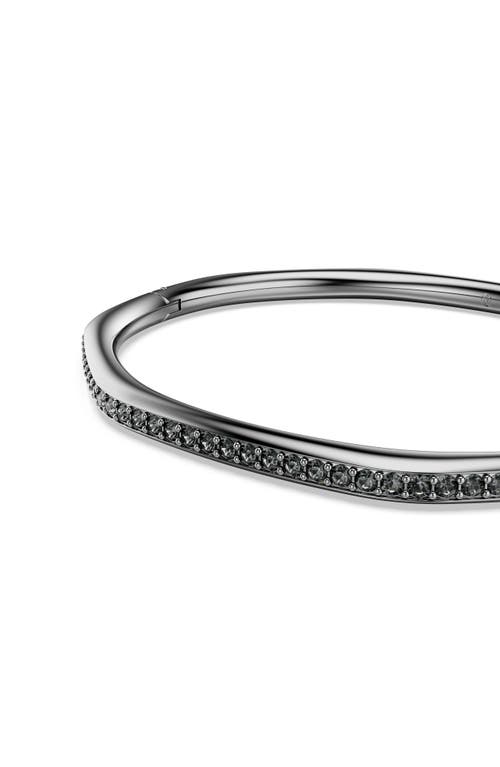 Swarovski Dextera Faceted Crystal-embellished Bangle In Gray