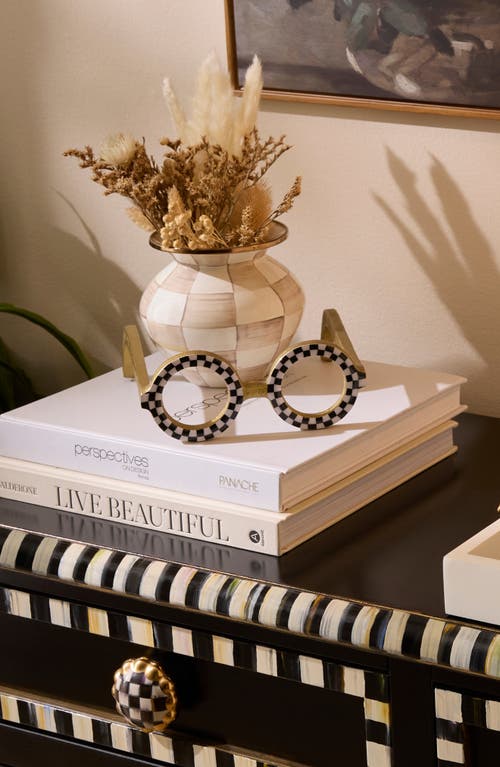 Mackenzie-childs Mackenzie Childs Round Eye Glasses Decor In Neutral