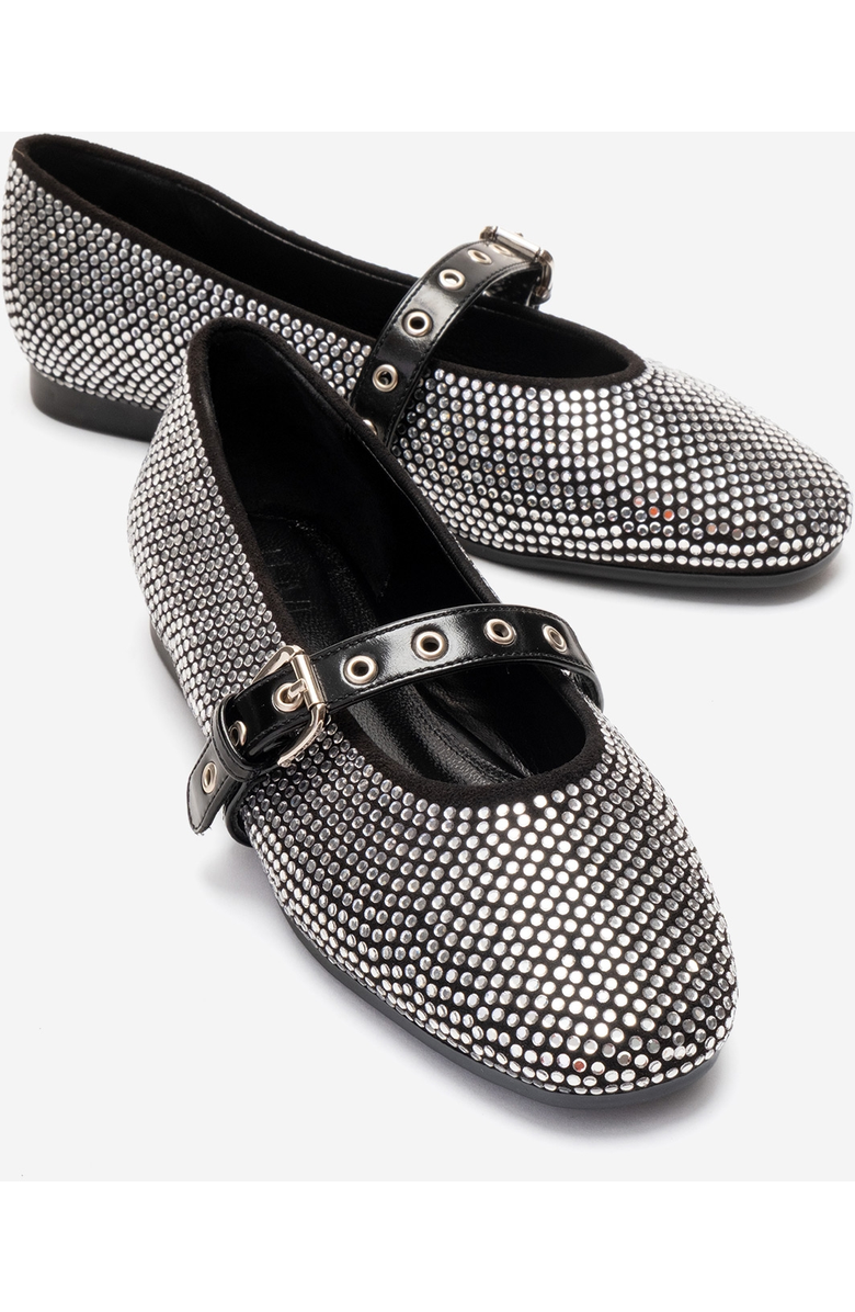 Prologue Shoes Clive Embellished Ballet Flat, Main, color, Black