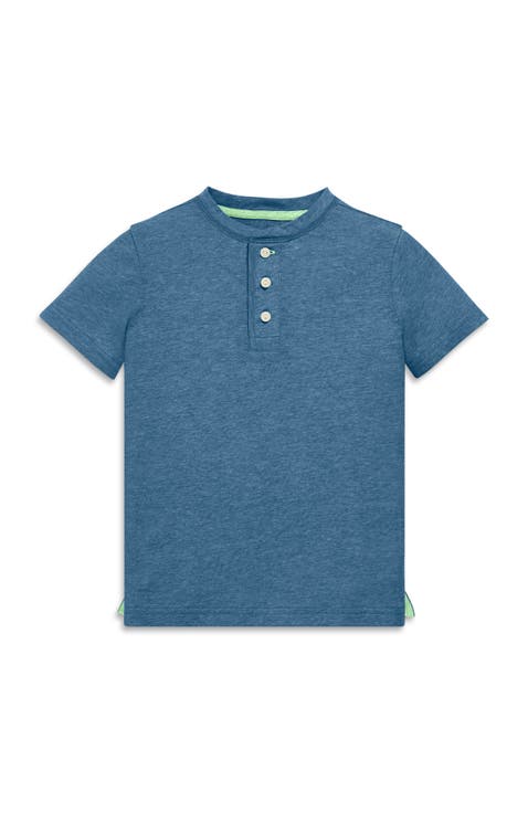 Kids Heathered Henley Tee (Toddler, Little Kid, & Big Kid)
