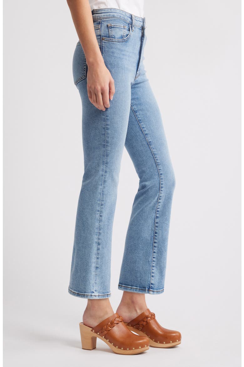 The Reboot High Waist Crop Flare Jeans, Alternate, color, LARK