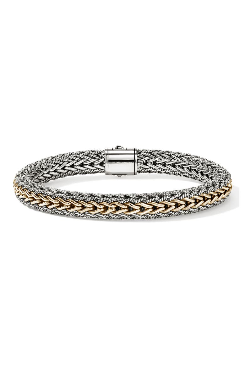 Icon Reversible Bracelet, 7.5mm, Alternate, color, SILVER AND GOLD