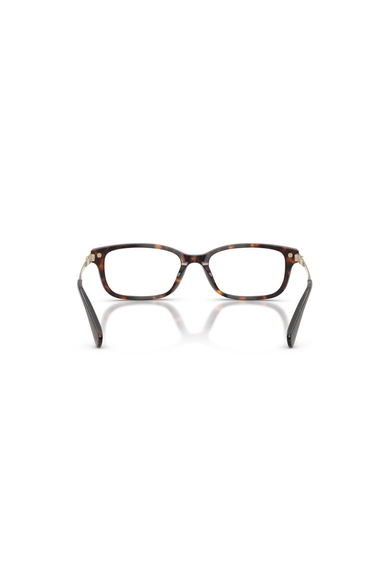 52mm Rectangle optical glasses, Alternate, color, Tortoise