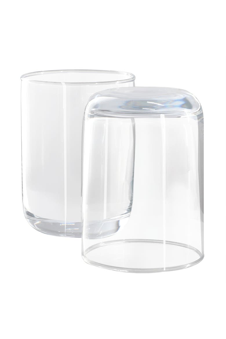 4 Piece 15 Ounce Double Old Fashioned Clear Glass Set, Alternate, color, Clear