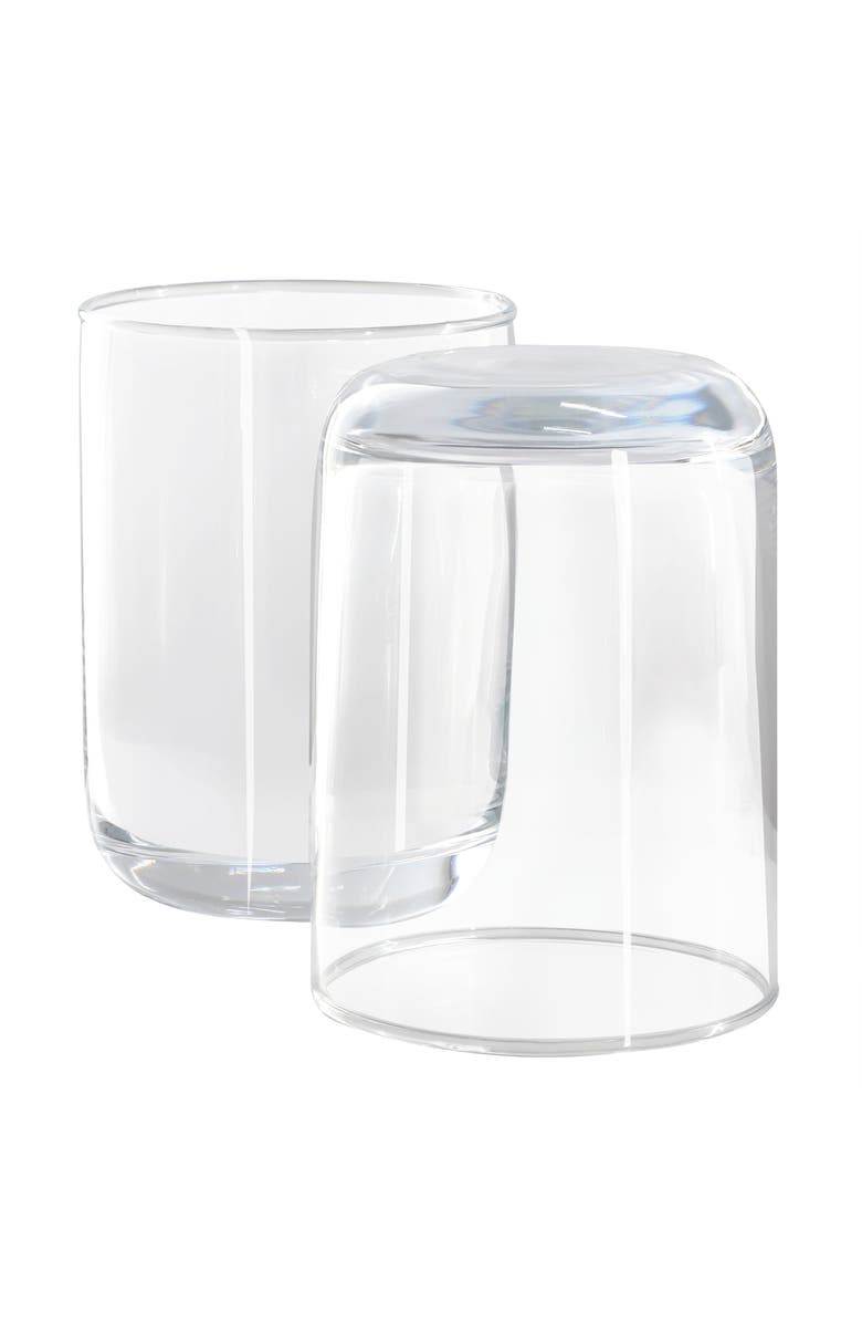 Gibson Home Emory 4 Piece 15 Ounce Double Old Fashioned Clear Glass Set, Alternate, color, Clear