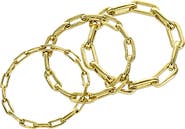 Panacea Set of 3 Paper Clip Rings