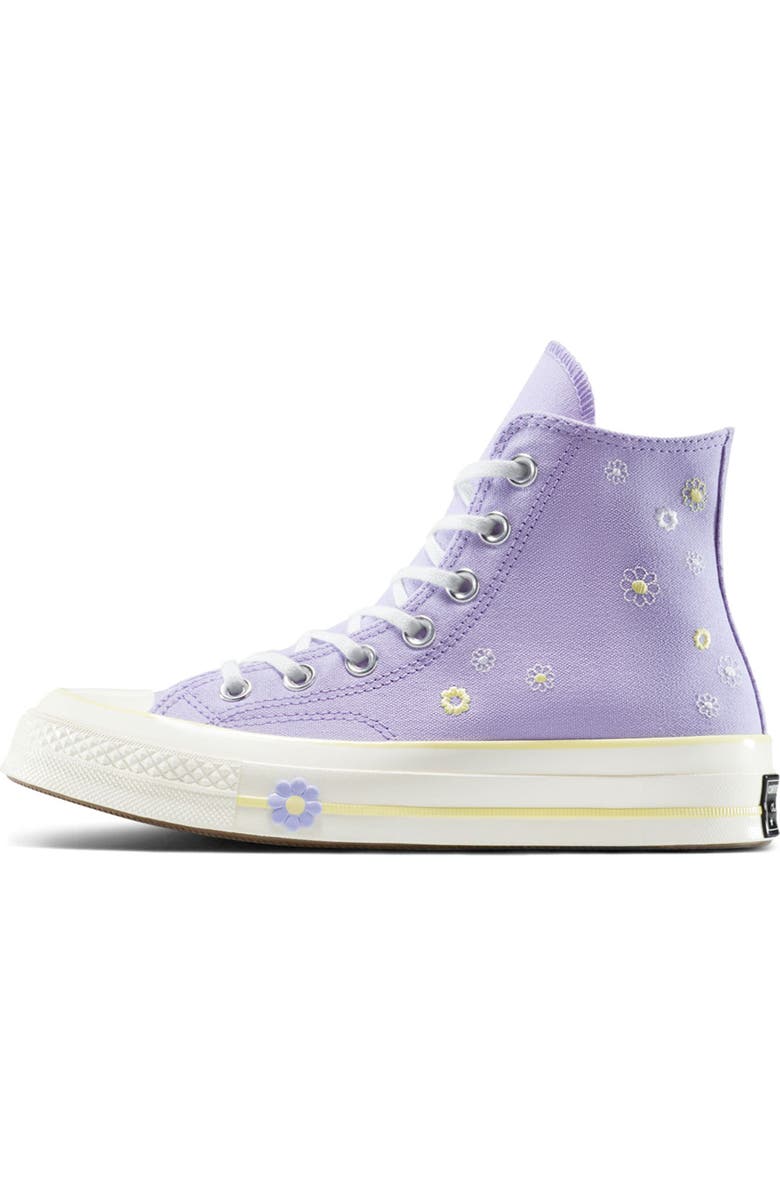 Converse Chuck 70 Canvas High Top Sneaker, Alternate, color, Violet Heat/ Egret