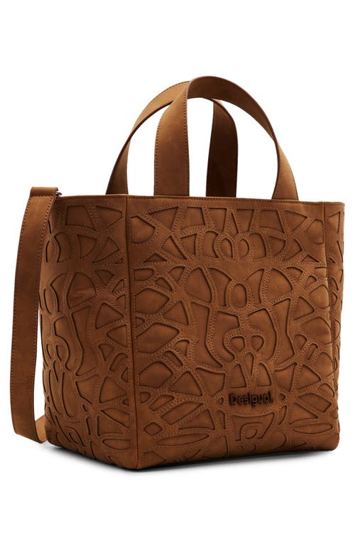 Desigual Multi-handle Cell Bag In Chocolate