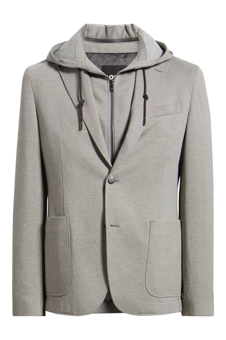 Hanry Hooded Sport Coat, Main, color, OPEN GREY