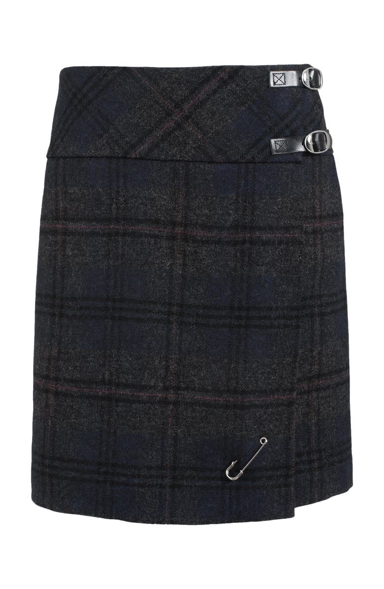 Celtic & Co. Celt Mini Kilt Skirt, Alternate, color, Navy Charcoal Tartan