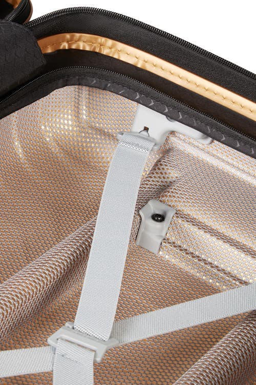 Samsonite Proxis Large Hardside Tsa Friendly Spinner In Honey Gold