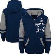 Outerstuff Youth Navy Dallas Cowboys Colorblock Full-Zip Hoodie