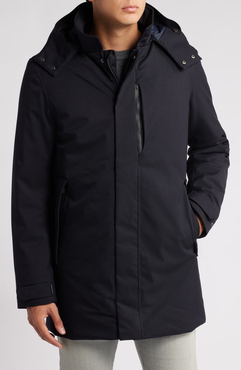 Save The Duck Sam Water Repellent Hooded Shell Jacket, Alternate, color,