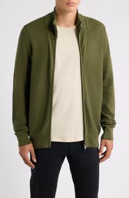 BOSS Loretti Full Zip Cotton Cardigan