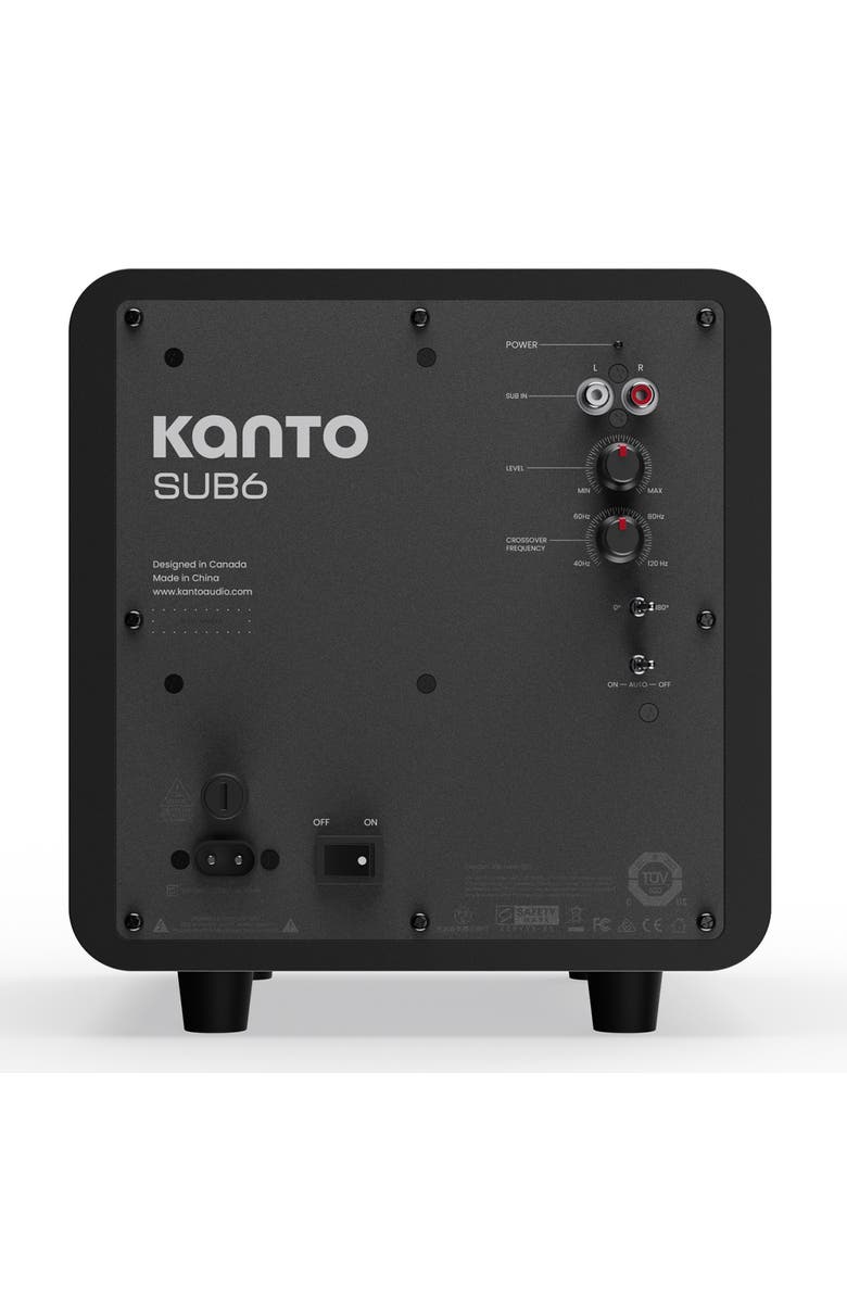Kanto SUB6 6 In Sealed Powered Subwoofer, Alternate, color, Matte Black