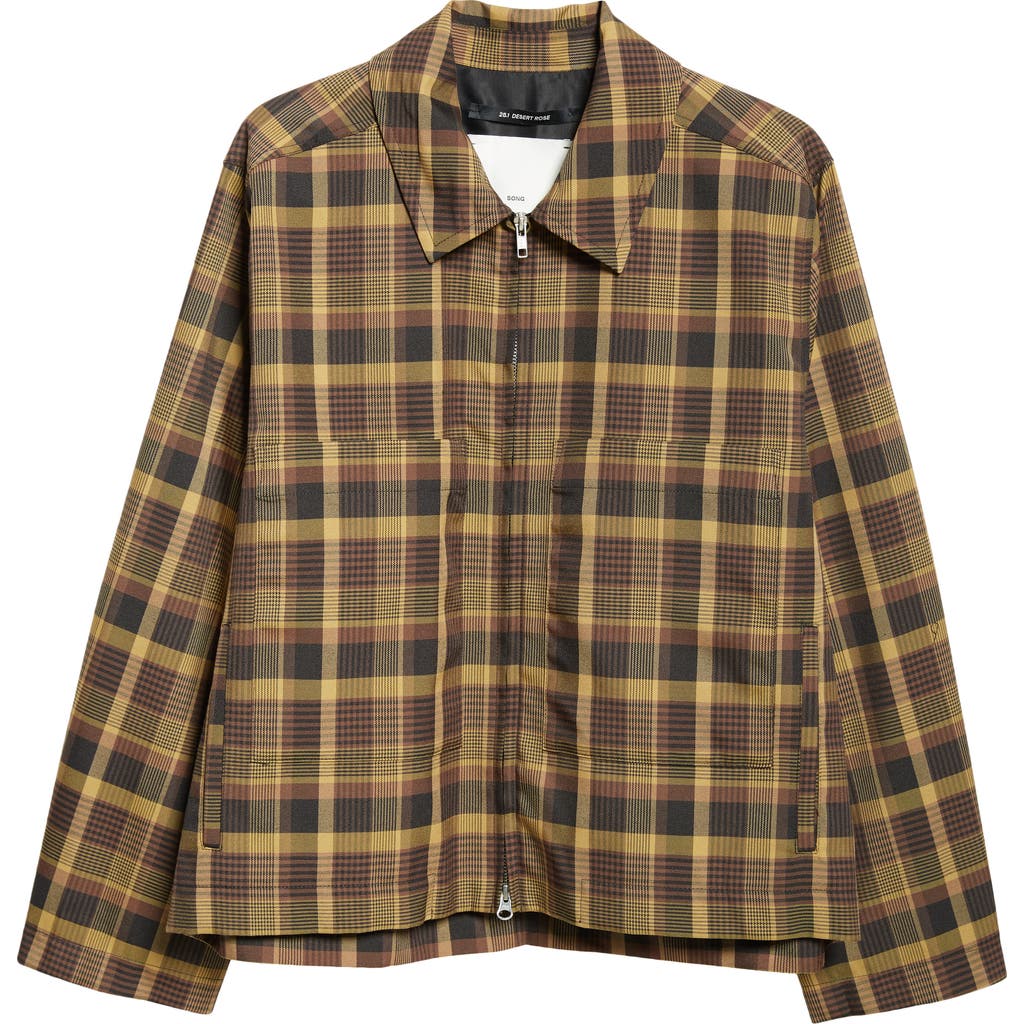 SONG FOR THE MUTE SONG FOR THE MUTE PLAID CROP JACKET