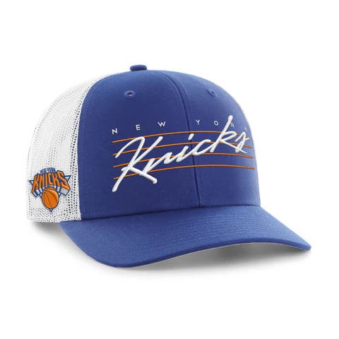 Men's '47 Blue New York Knicks Downburst Trucker Adjustable Hat