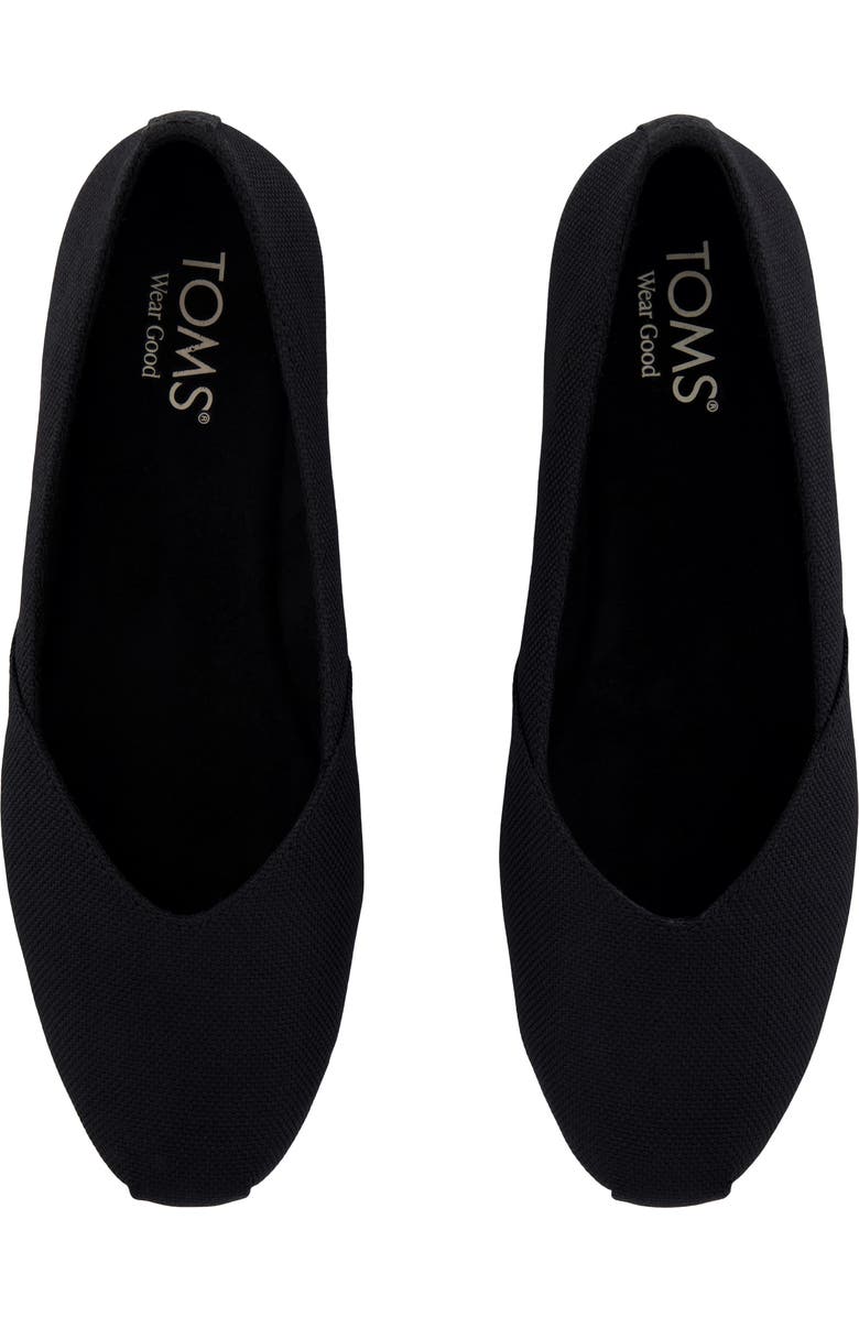 TOMS Gemma Ballet Flat, Alternate, color, Black