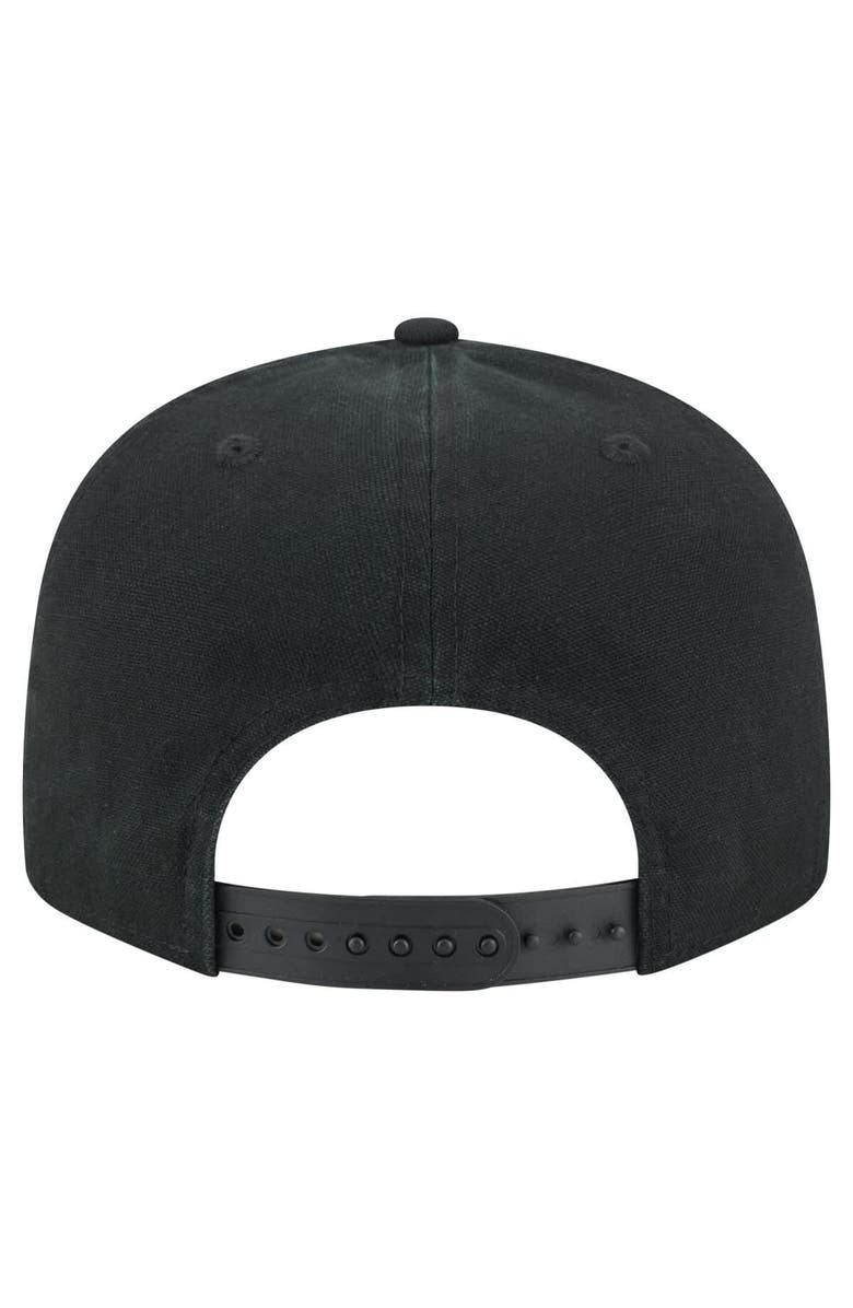 New Era Men's New Era Black Denver Nuggets Adventure Canvas Split Panel 9FIFTY Snapback Hat, Alternate, color, Black