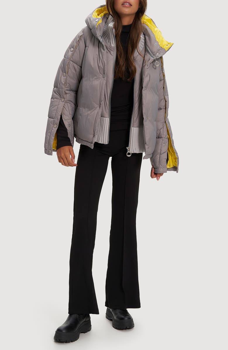 Noize Amelia Water Resistant Quilted Snow Jacket, Alternate, color, Ultimate Grey/ Slicker