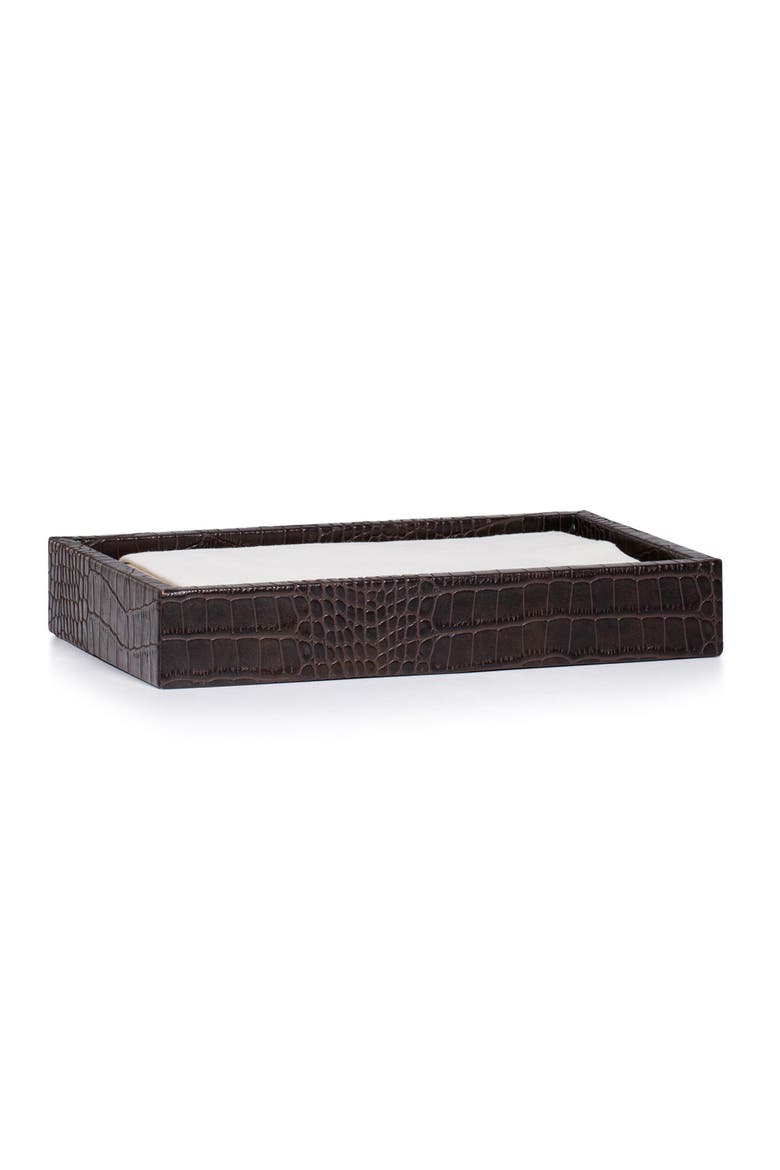 Gator Brown Towel Tray, Alternate, color, BROWN