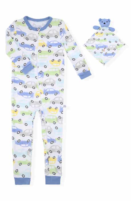 SLEEP ON IT Fitted One-Piece Pajamas & Teddy Lovie Set