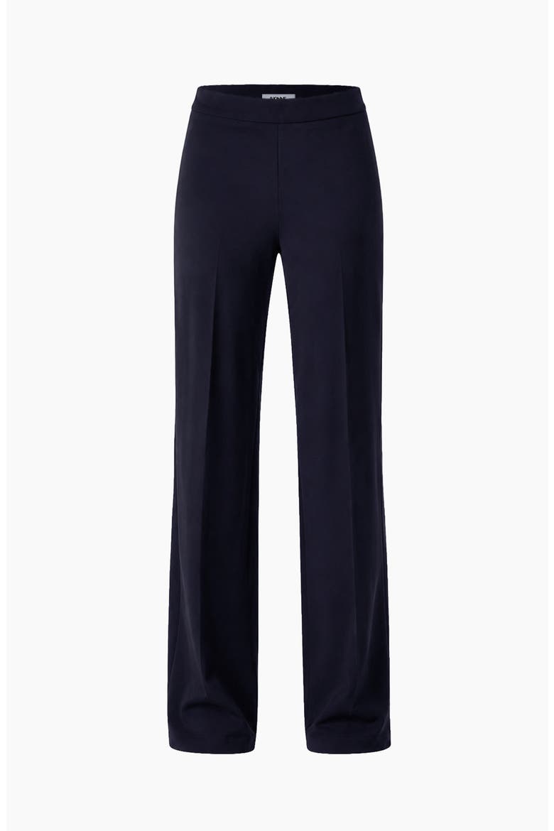 Tailored Straight-Leg Trousers, Alternate, color, Navy Blue