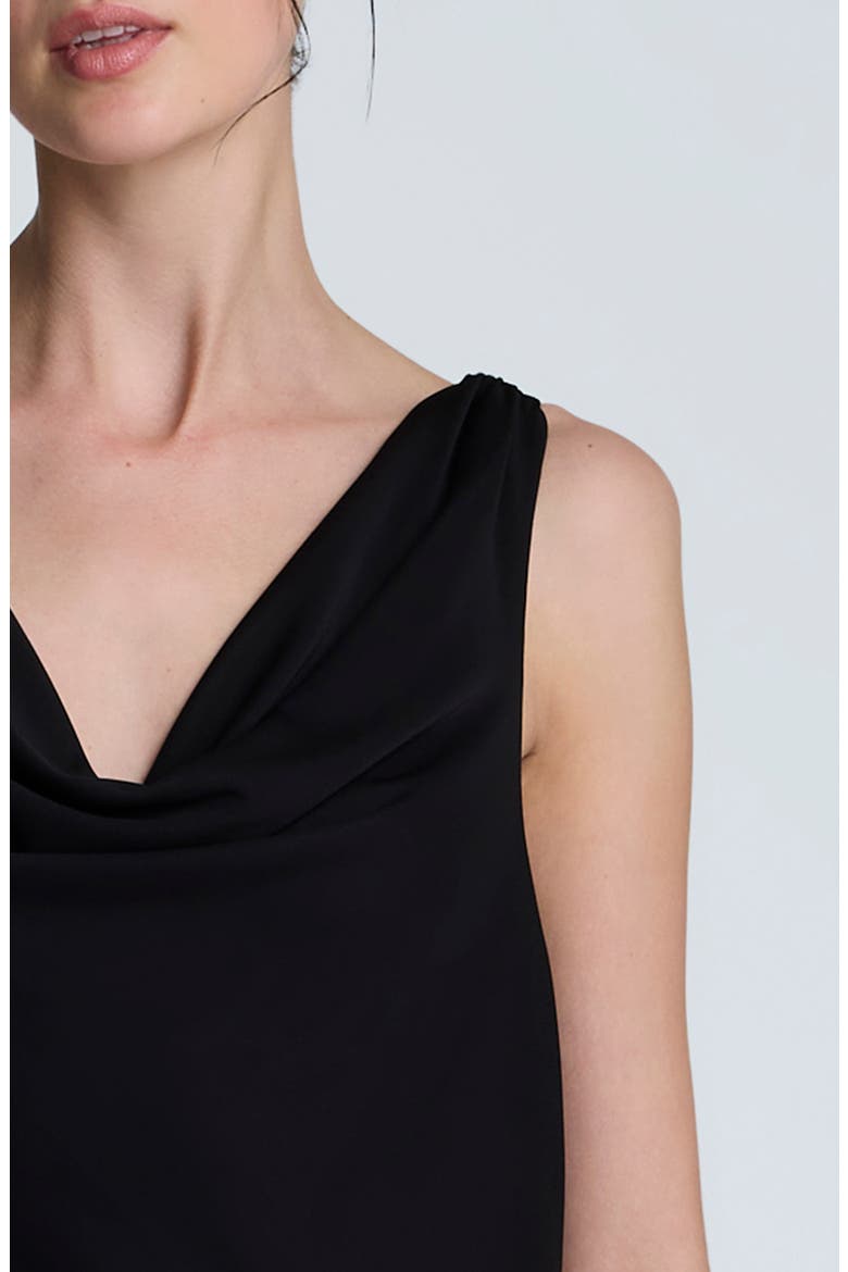 Cowl Neck Sleeveless Dress, Alternate, color, BLACK