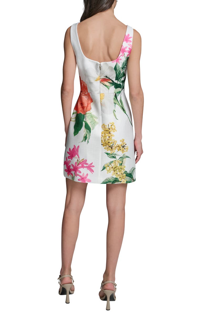 KARL LAGERFELD Floral Minidress, Alternate, color, 