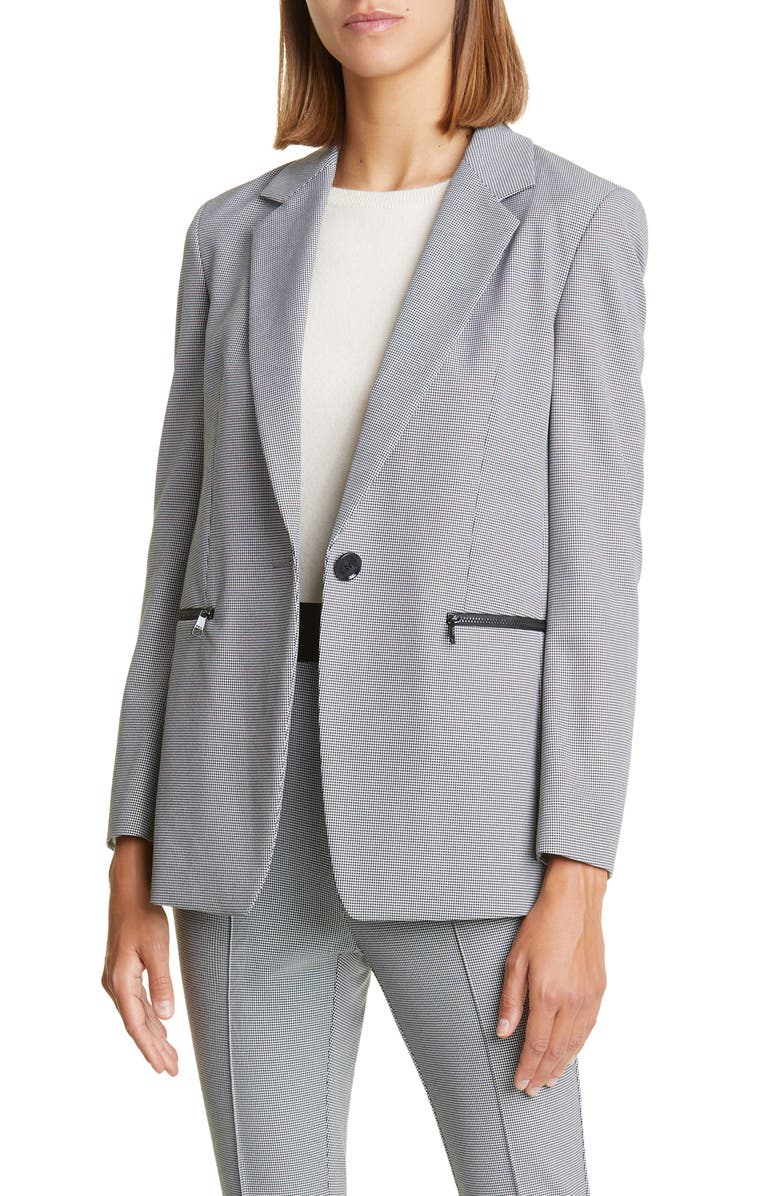 BOSS Jocalua Houndstooth Check Blazer, Main, color, 
