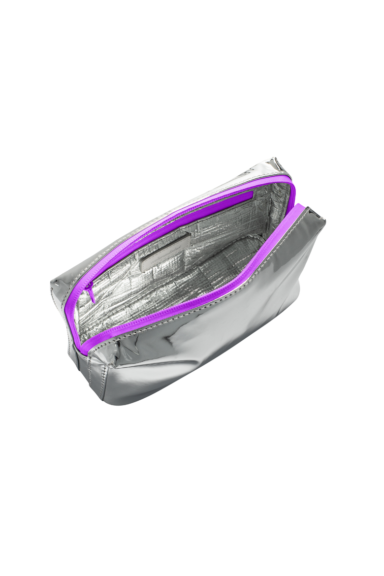 Limited Edition Performance Beauty Bag, Main, color, Silver / Lilac